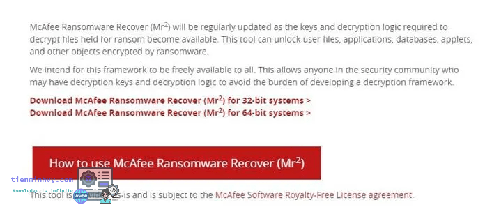 McAfee Ransomware Recover